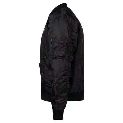 100% HARDCORE Bomber Jacket "Gabber Striped" | Black