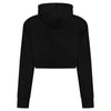 100% HARDCORE Damen Cropped Hoodie "Faded" | Black