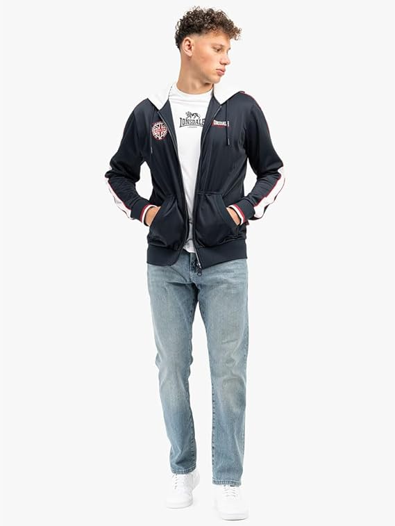 LONSDALE Trainingsjacke "Strathmore" | Navy