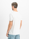ALPHA INDUSTRIES Basic T-Shirt | White/ Rainbow Reflective