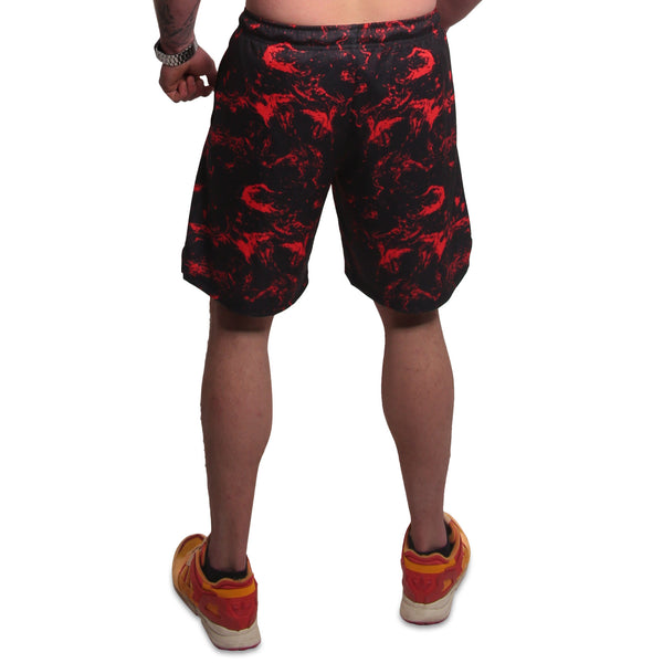 YAKUZA Mesh Tanktop „Varsity“ | Black / Red