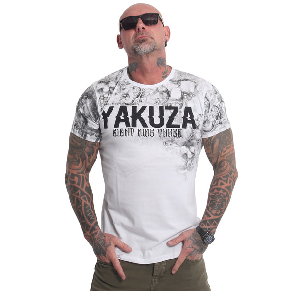❌ SALE ❌ YAKUZA T-Shirt "Faded" | Weiß