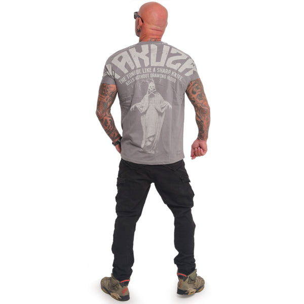 ❌ SALE ❌ YAKUZA T-Shirt "Sharp Knife" | Steel Gray