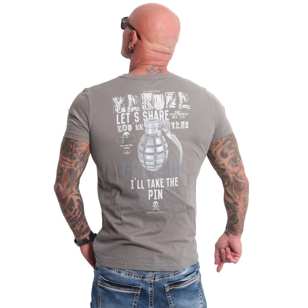 ❌ SALE ❌ YAKUZA T-Shirt "Grenade" | Steel Gray