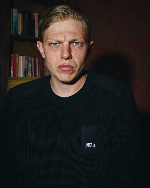 UNFAIR ATHLETICS Unfair Patch Knitwear | Black