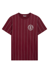 UNFAIR ATHLETICS DMWP BP T-Shirt "Pinstripes" | Bugundy