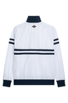 UNFAIR ATHLETICS DMWU Tracktop "Pinstripes" | White/Navy