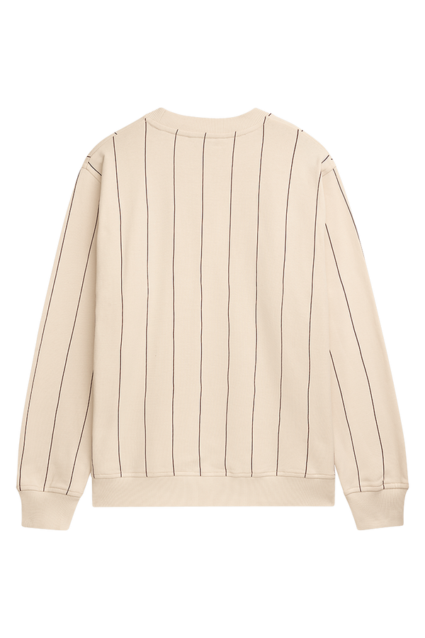 ❌ SALE ❌ UNFAIR ATHLETICS Classic Label Pinstripes Crewneck | Cream
