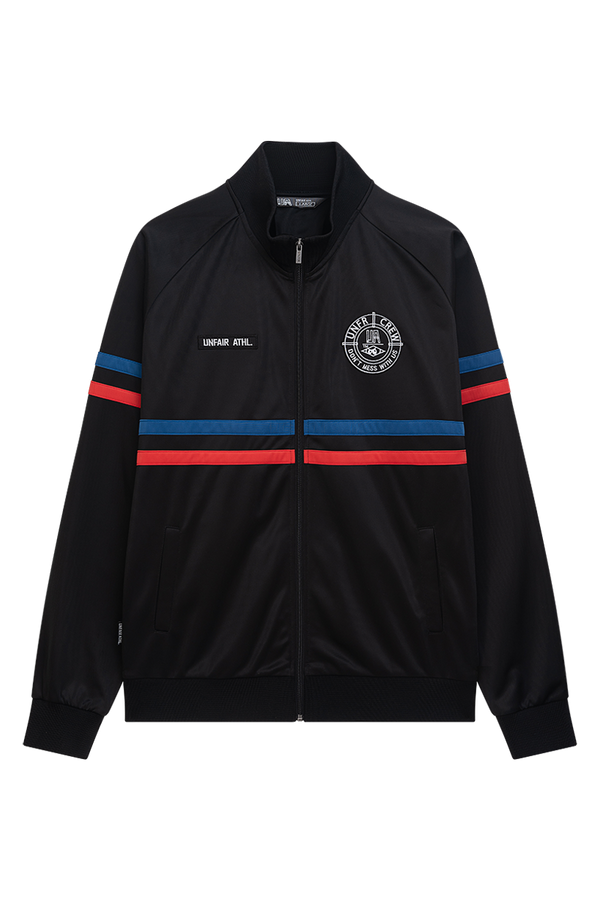 UNFAIR ATHLETICS DMWU Tracktop | Black Tricolore