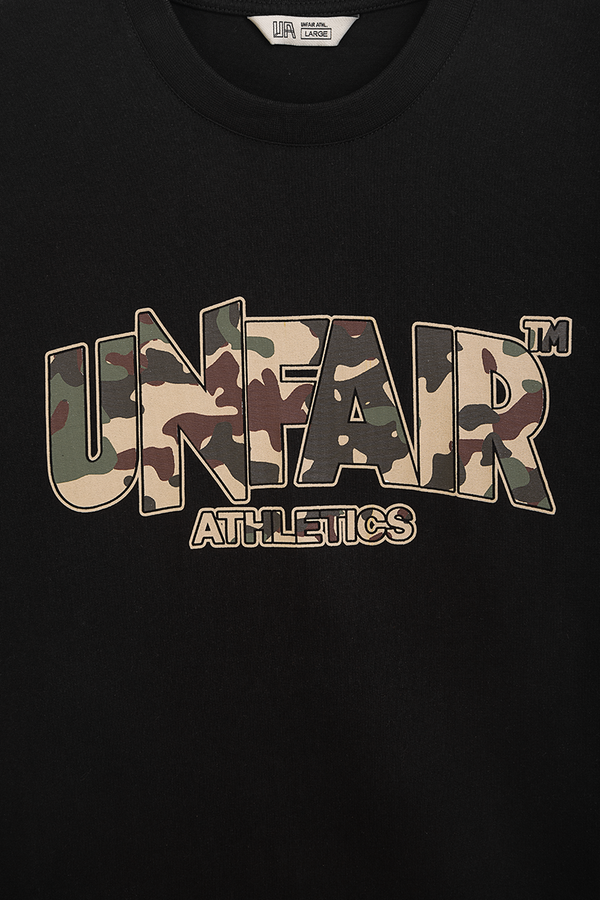 UNFAIR ATHLETICS Classic Label Disruptive Camo T-Shirt | Black