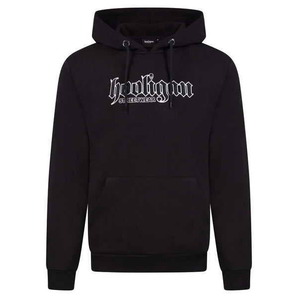 HOOLIGAN Hoodie "Applique" | Black