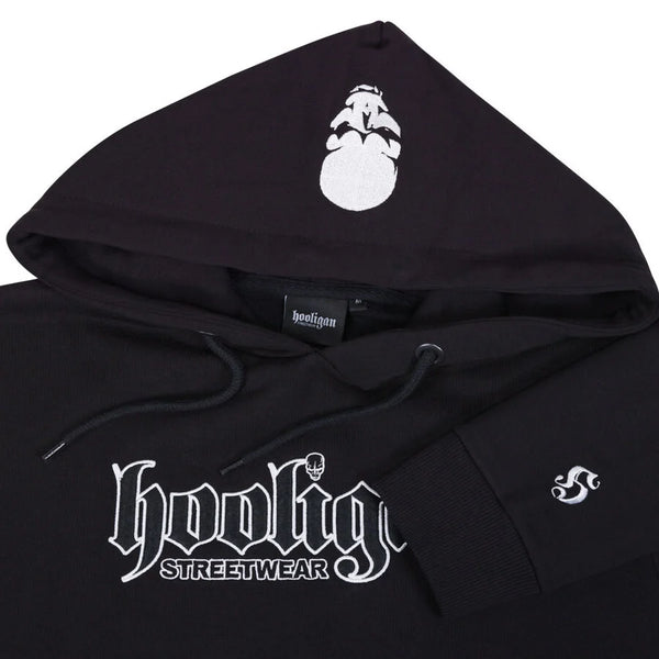 HOOLIGAN Hoodie "Applique" | Black