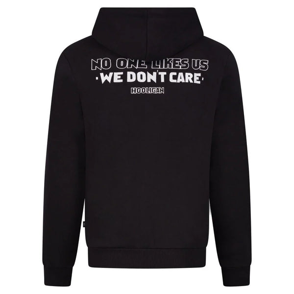 HOOLIGAN Zip Hoodie "No One Likes Us" | Black