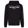HOOLIGAN Zip Hoodie "We Don't Care" | Black