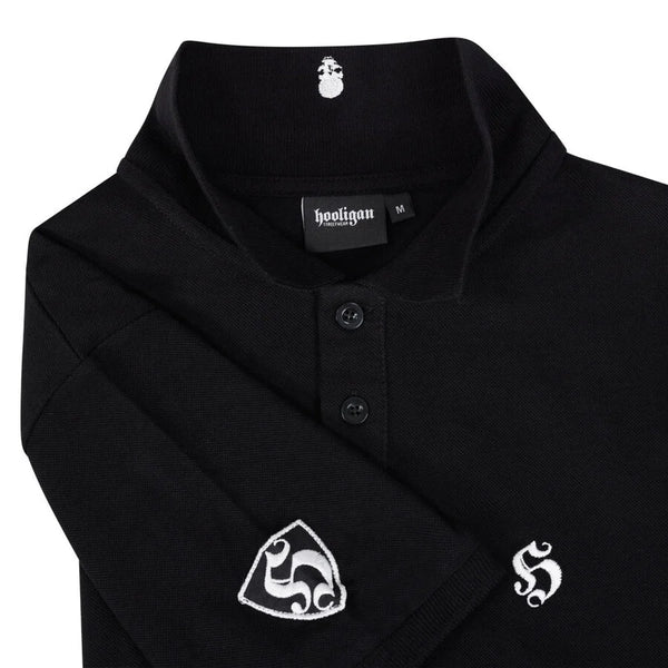 HOOLIGAN Polo Shirt "Essential" | Black