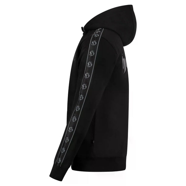 HOOLIGAN Zip Hoodie "Taping" | Black