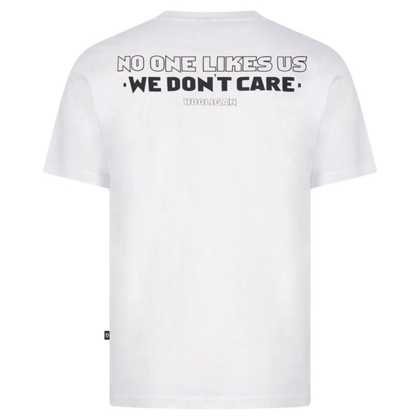 HOOLIGAN T-Shirt "We Don't Care" | White