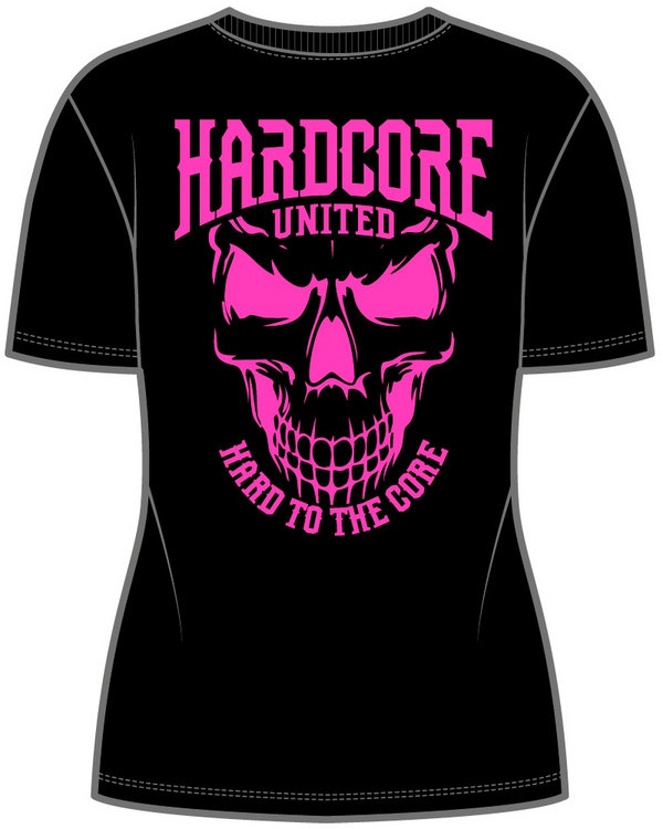 HARDCORE UNITED Ladies T-Shirt "Girly Skull" | Black