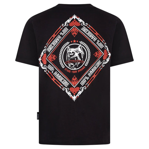 100% HARDCORE Herren T-Shirt "Bandana" | Black