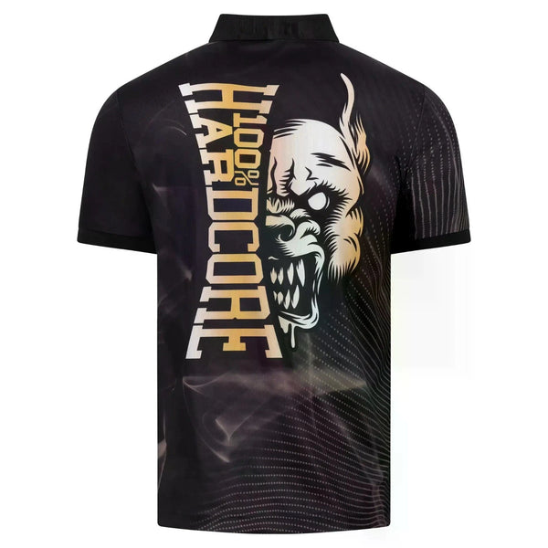 100% HARDCORE Herren Soccer Shirt "Essential" | Black/Gold