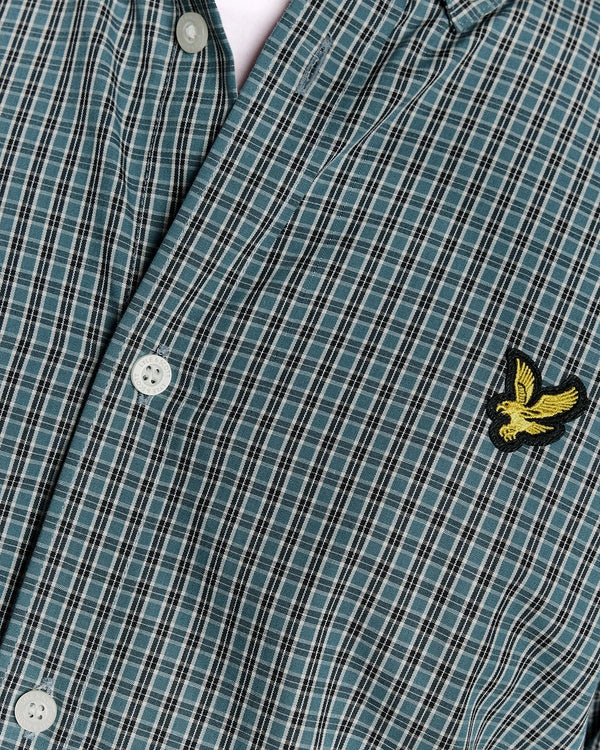 LYLE & SCOTT Fine Check Short Sleeve Shirt | Denim Jeans