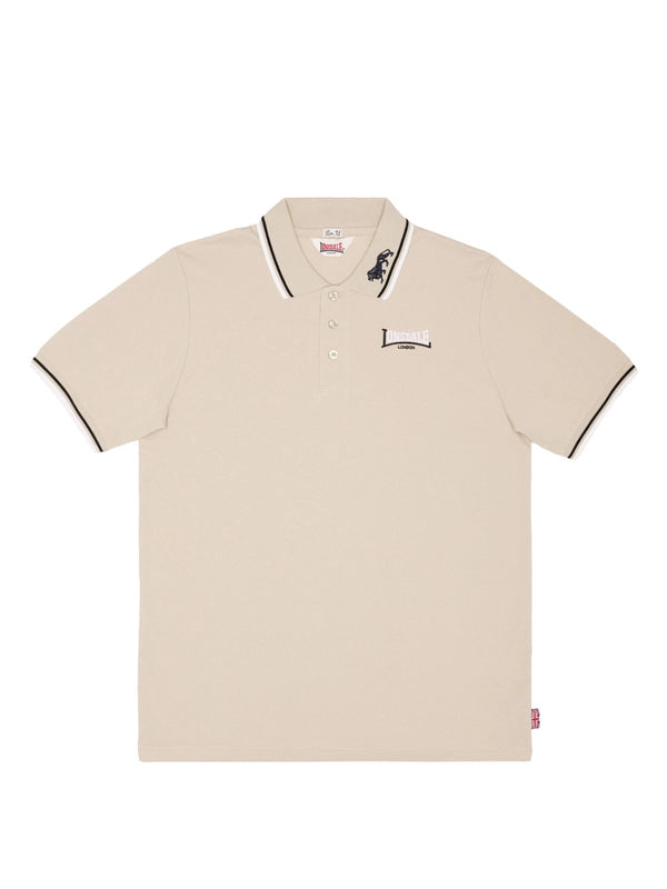 LONSDALE LONDON Herren Poloshirt "Lion" | Sand