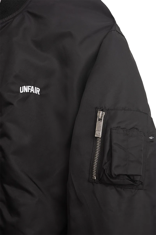 ❌ SALE ❌ UNFAIR ATHLETICS Curved Bomberjacket | Black