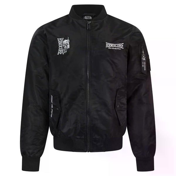 100% HARDCORE Bomberjacke "Branded Rage" | Black