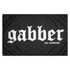 100% HARDCORE Banner "Gabber" | Schwarz/Weiß