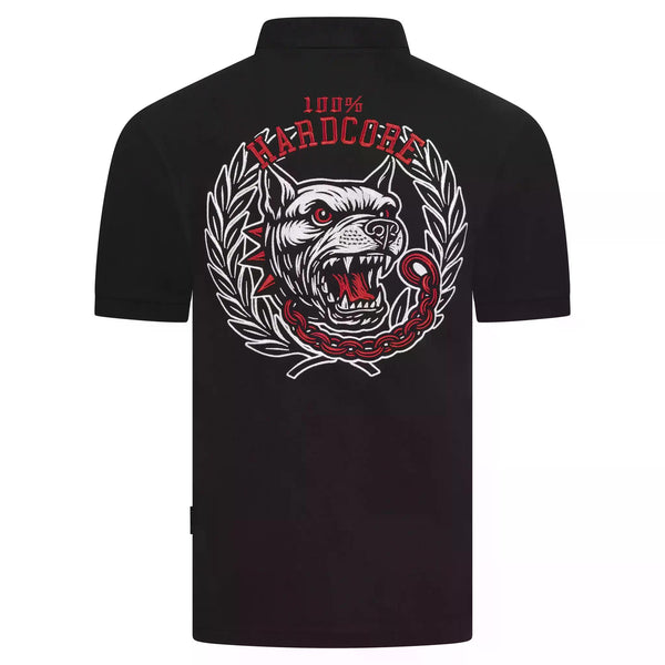 100% HARDCORE Herren Poloshirt "Unleashed" | Black