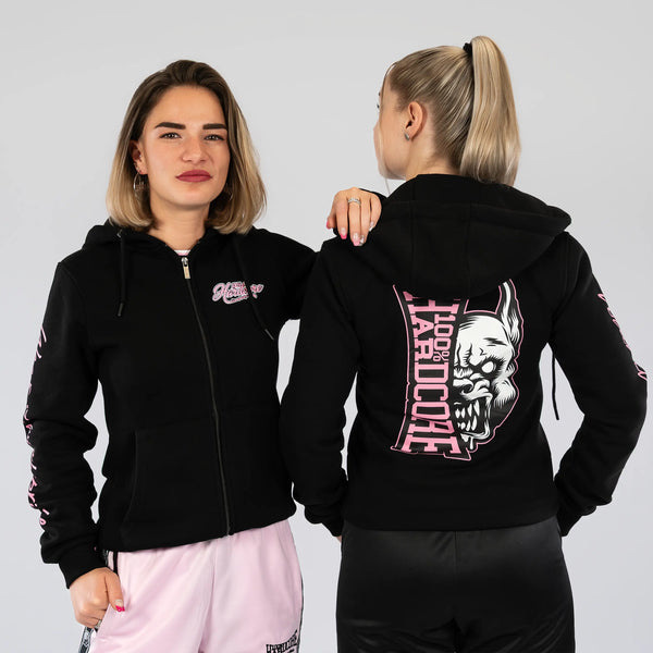 100% HARDCORE Damen Zíp Hoodie "Branded Rage" | Black