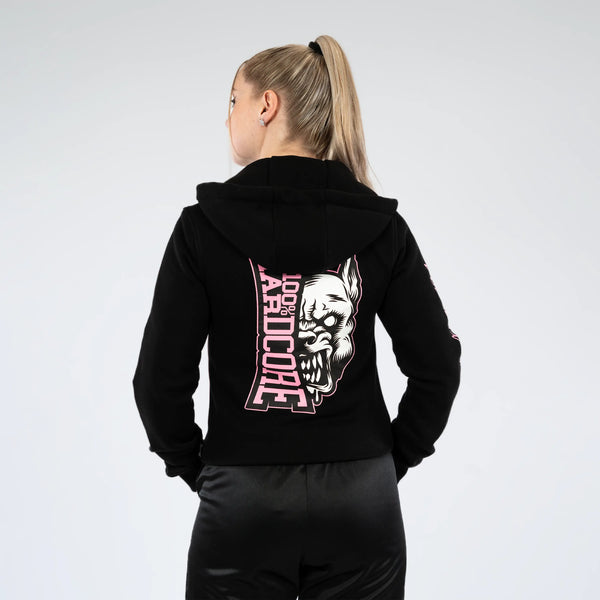 100% HARDCORE Damen Zíp Hoodie "Branded Rage" | Black