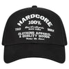 ❌ SALE ❌ 100% HARDCORE Cap "Apparel" | Black