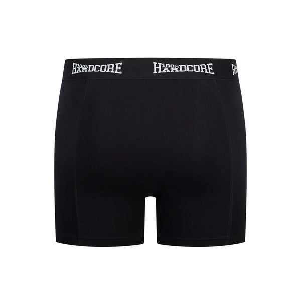 ❌ SALE ❌ 100% HARDCORE Boxershorts "Essential" | Black (Doppelpack)