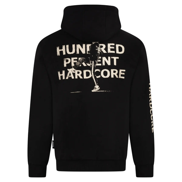 100% HARDCORE Hoodie "Hundred" | Black