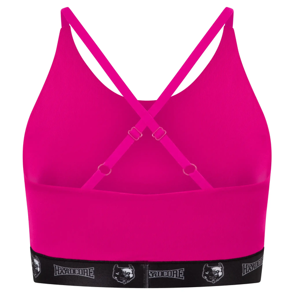 100% HARDCORE Frauen Sport Top "Taping" | Pink