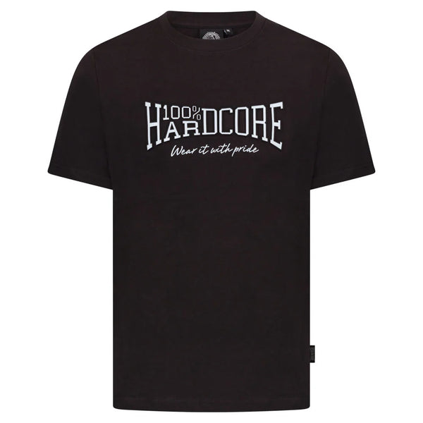 100% HARDCORE Herren T-Shirt "Embossed" | Black