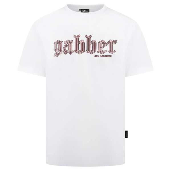 100% HARDCORE Herren T-Shirt "Gabber" | White
