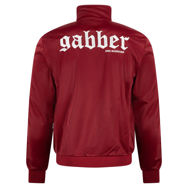 100% HARDCORE Herren Trainingsjacke "Gabber" | Burgundy