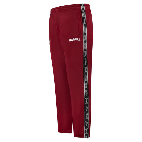 100% HARDCORE Herren Trainingshose "Gabber" | Burgundy