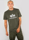 ALPHA INDUSTRIES Basic T-Shirt | Dark Olive