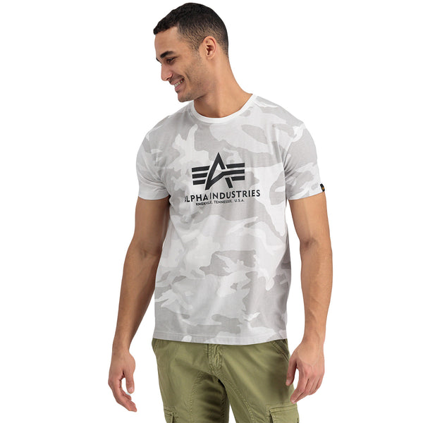 ALPHA INDUSTRIES Basic T Camouflage | White Camo
