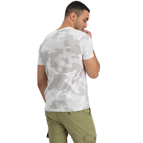 ALPHA INDUSTRIES Basic T Camouflage | White Camo