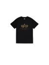 ALPHA INDUSTRIES Basic T-Shirt Effect Print | Black