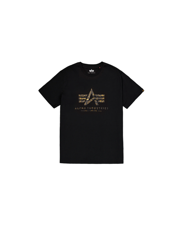 ALPHA INDUSTRIES Basic T-Shirt Effect Print | Black