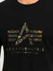ALPHA INDUSTRIES Basic T-Shirt Effect Print | Black