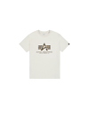 ALPHA INDUSTRIES Basic T-Shirt Effect Print | Stone