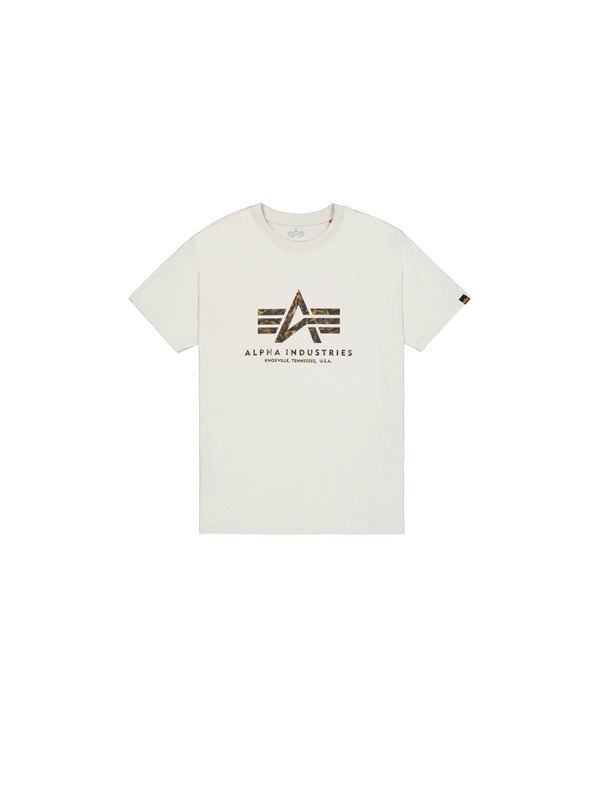 ALPHA INDUSTRIES Basic T-Shirt Effect Print | Stone