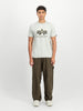 ALPHA INDUSTRIES Basic T-Shirt Effect Print | Stone
