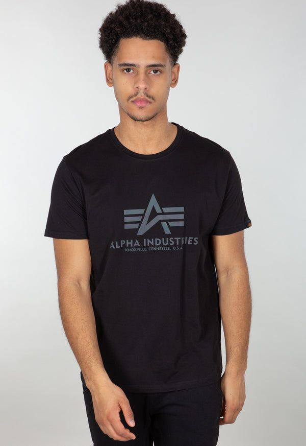 ALPHA INDUSTRIES Basic T Rainbow Reflective |Black